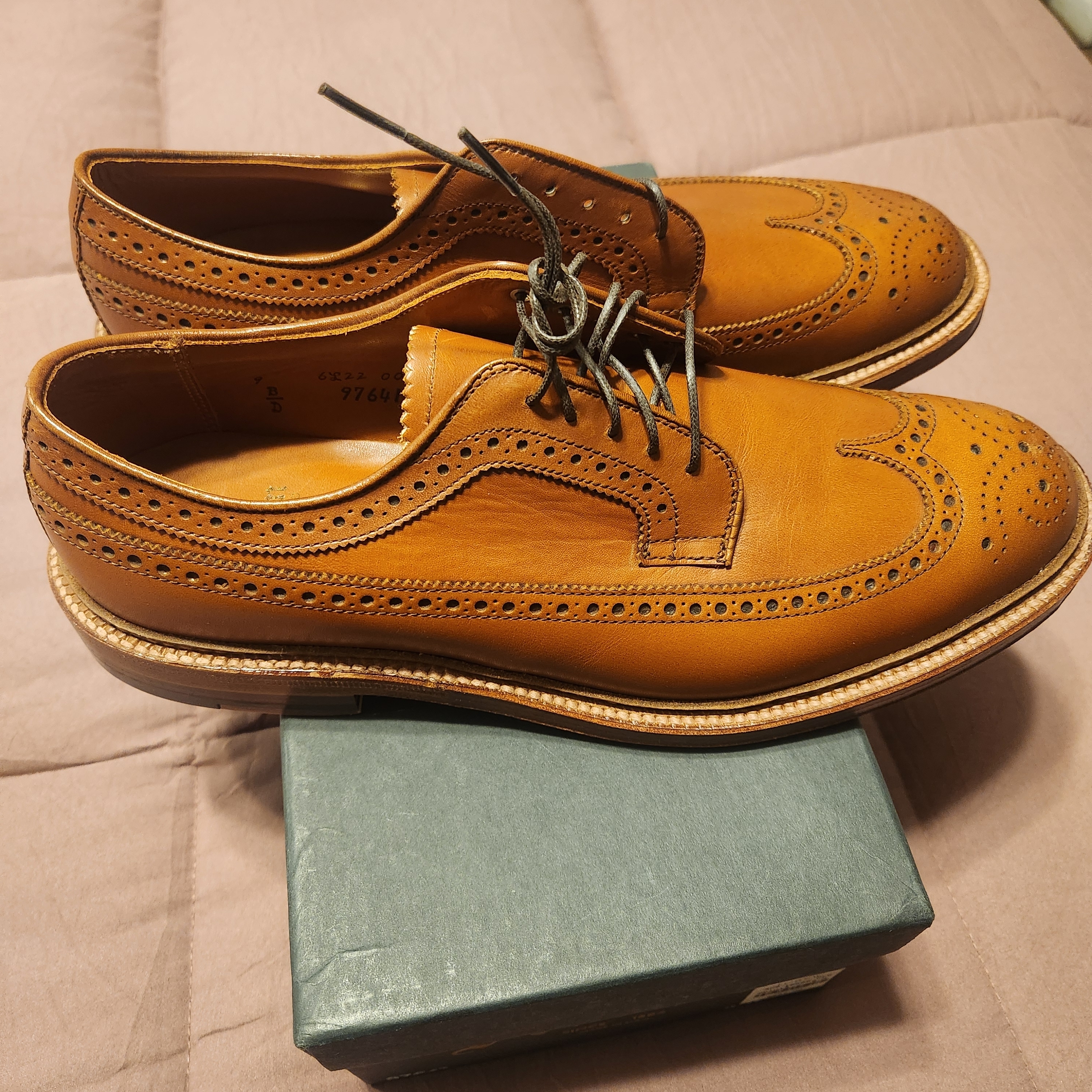 Alden/Jcrew Wing Tip Brogue Men's Oxfords